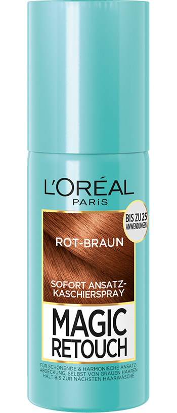 Braune Haare Magic Retouch Ansatz Kaschierspray Rot Braun Packshot